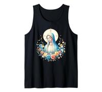 Nuestra Señora de Lourdes Poderoso Símbolo Santa María Madre María Camiseta sin Mangas