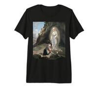 Nuestra Señora de Lourdes Santa Bernadette Inmaculada María Católica Camiseta Premium