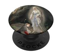 Nuestra Señora de Lourdes Santa Bernadette Inmaculada María Católica PopSockets PopGrip Adhesivo
