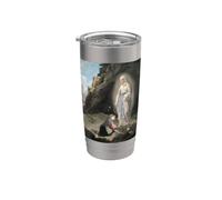 Nuestra Señora de Lourdes Santa Bernadette Inmaculada María Católica Vaso térmico de acero inoxidable de doble pared