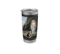 Nuestra Señora de Lourdes Santa Bernadette Inmaculada María Católica Vaso térmico de acero inoxidable de doble pared