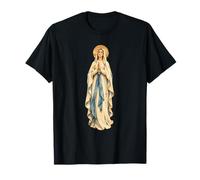 Nuestra Señora de Lourdes Santa María Poderoso Símbolo Madre María Camiseta
