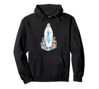 Nuestra Señora de Lourdes Santa María Poderoso Símbolo Madre María Sudadera con Capucha