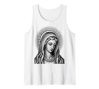 Nuestra Señora de Lourdes Santa María Símbolo Tradicional Madre Camiseta sin Mangas