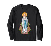 Nuestra Señora De Lourdes. Virgen María Manga Larga