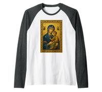 Nuestra Señora del Perpetuo Socorro - Santísima Madre María Camiseta Manga Raglan