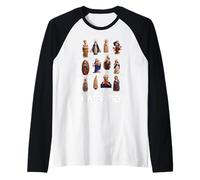 Nuestra Señora la Santísima Madre Títulos Marianos Latinos Católica Camiseta Manga Raglan