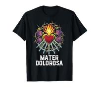 Nuestra Señora Siete Dolores Corazón Inmaculado Diseño Latino Camiseta