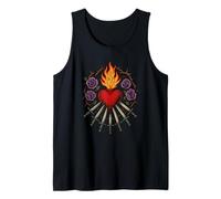 Nuestra Señora Siete Dolores Corazón Inmaculado Diseño Latino Camiseta sin Mangas