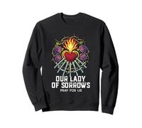 Nuestra Señora Siete Dolores Corazón Inmaculado Diseño Latino Sudadera