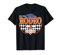 Nuestra última clase de graduación de rodeo de 2025 Howdy Western Grad Camiseta