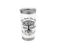 Nuestras Raíces Son Profundas Nuestro Amor Es Más Profundo Vaso térmico de acero inoxidable de doble pared