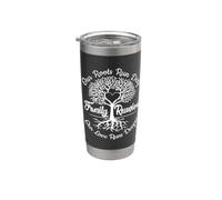 Nuestras Raíces Son Profundas Nuestro Amor Es Más Profundo Vaso térmico de acero inoxidable de doble pared