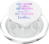 Nuestras Risas ilimitadas Memorias innumerables Amistad sin Fin PopSockets PopGrip para MagSafe