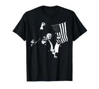 Nuestro 48 ° Presidente luchando Lucha por Estados Unidos 4 de Julio de 1776 Camiseta gráfica económica, Hombre, Negro, M