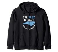Nuestro Azul es el Mejor Chapel Hill Carolina del Norte Sudadera con Capucha