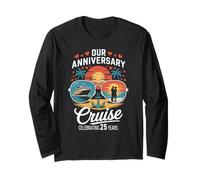Nuestro crucero de aniversario celebrando 25 años de matrimonio Manga Larga