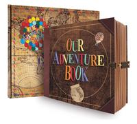 Nuestro diario de aventuras, lbum de fotos, lbum de recortes, estilo retro, recuerdo de viaje, libro de visitas vintage, bricolaje, aniversario