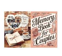Nuestro libro de cuentos para parejas, álbum de recortes de boda, 58 páginas, suministros significativos para viajes, aventuras, lunas de miel, San Valentín
