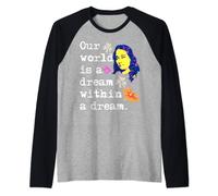 Nuestro mundo es un sueño dentro de un sueño | Paramahansa Yogananda Camiseta Manga Raglan