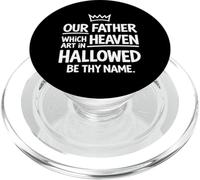 Nuestro Padre Celestial Santificado Sea Tu Nombre Cristiano Jesús PopSockets PopGrip para MagSafe