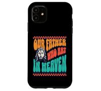 Nuestro Padre Que Arte En El Cielo Diversión Dios Retro Font Jesus Love Carcasa para iPhone 11
