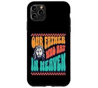 Nuestro Padre Que Arte En El Cielo Diversión Dios Retro Font Jesus Love Carcasa para iPhone 11 Pro MAX