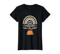 Nuestro pequeño Milagro Debido Anuncio de Embarazo bebé a Bordo Camiseta gráfica económica, Mujer, Negro, XS