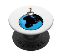 Nuestro planeta es una bomba de tiempo - Calentamiento global - Cambio climático PopSockets PopGrip Adhesivo