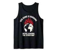 Nuestro planeta está quemando la conciencia sobre el cambio climático Camiseta sin Mangas