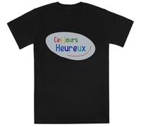 Nuestros Días Felices Kids Black tee Camiseta De Manga Corta para Niños Kids Black tee Children Short Sleeve T-Shirt