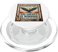 Nuestros Enemigos están perdiendo y Estados Unidos está ganando más Grande PopSockets PopGrip para MagSafe