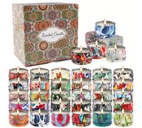 Nueva: 36 Velas Aromáticas con de Auspiciosas y Flores, Ideal para Baño, Yoga, Dormir, Lectura y Otros Ambientes - Un Buen Regalo para Amantes, Familiares y