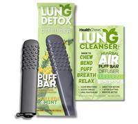 Nueva barra de gordolobo para desintoxicación pulmonar, inhalador para dejar de fumar, ayuda para respirar aceites esenciales para después de dejar de fumar, herramienta de respiración masticable sin