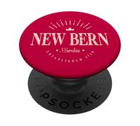 Nueva Berna Carolina del Norte Moderno - New Bern NC PopSockets PopGrip Adhesivo