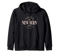 Nueva Berna Carolina del Norte Moderno - New Bern NC Sudadera con Capucha