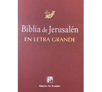 Nueva Biblia De Jerusalen (en Letra Grande)