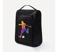 Nueva bolsa de almacenamiento de zapatos portátil para viajes 2025, conveniente para viajes de negocios, se puede llevar a , organizador de zapatos transpirable con un tema de fútbol