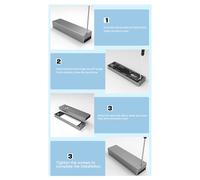Nueva caja de unidad de estado sólido m.2 de 20 G, protocolo dual NGFF-NVME, corta