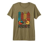 Nueva Camiseta Retro de la Ciudad de Ámsterdam Camiseta Premium