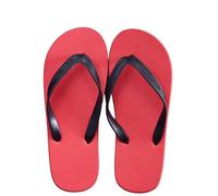 Nueva casa elegante y confort absoluto para hombres - Sandalias casuales al aire libre y diseño de casa Slip-on Suela antideslizante ideal y ocio, rojo, Medium