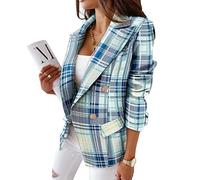 Nueva Chaqueta De Traje con Estampado De Doble Botonadura De Manga Larga para OtoñO E Invierno, Chaqueta para Mujer