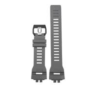 Nueva correa de reloj goma silicona, Compatible Con Casio Pequeño Cuadrado GBD-200SM GBD-200, Hombre impermeable negro gris pulsera deportiva(Gray black buckle)