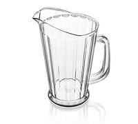 Nueva estrella 46151 policarbonato plástico forma cónica estilo restaurante agua Pitcher, 60-Ounce, transparente, juego de 12
