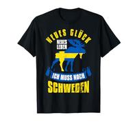 Nueva Felicidad Nueva Vida Tengo A Suecia Bandera Camiseta