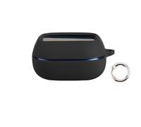 Nueva Funda de Silicona Blanda para JBL Live Beam 4 los Auriculares inalámbricos: Funda Protectora Lavable, Resistente a los arañazos, a los Golpes y a Las caídas, con Hebilla (Negro)