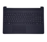 Nueva funda original de repuesto de palmera negra con teclado y trackpad de diseño no retroiluminado de EE. UU. para HP 15-GW0000 15-DW0052WM, 15-GW0003NC 15-DW0054NS, 15-GW0001NC 15-DW0054NF Cubierta