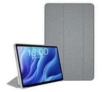 Nueva Funda Protectora de Cuero PU con Soporte Plegable para Tableta Teclast T60 de 12 Pulgadas, Cubierta Trasera de TPU Suave de Cobertura Total con activación automática del sueño (Silver)