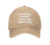 Nueva Gorra de béisbol Ya he oído Suficiente de los Viejos Blancos Sombrero Sol Transpirable Gorras Hip Hop para Golf Pesca Caza