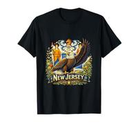 Nueva Jersey Heritage Eagle Garden State Camiseta